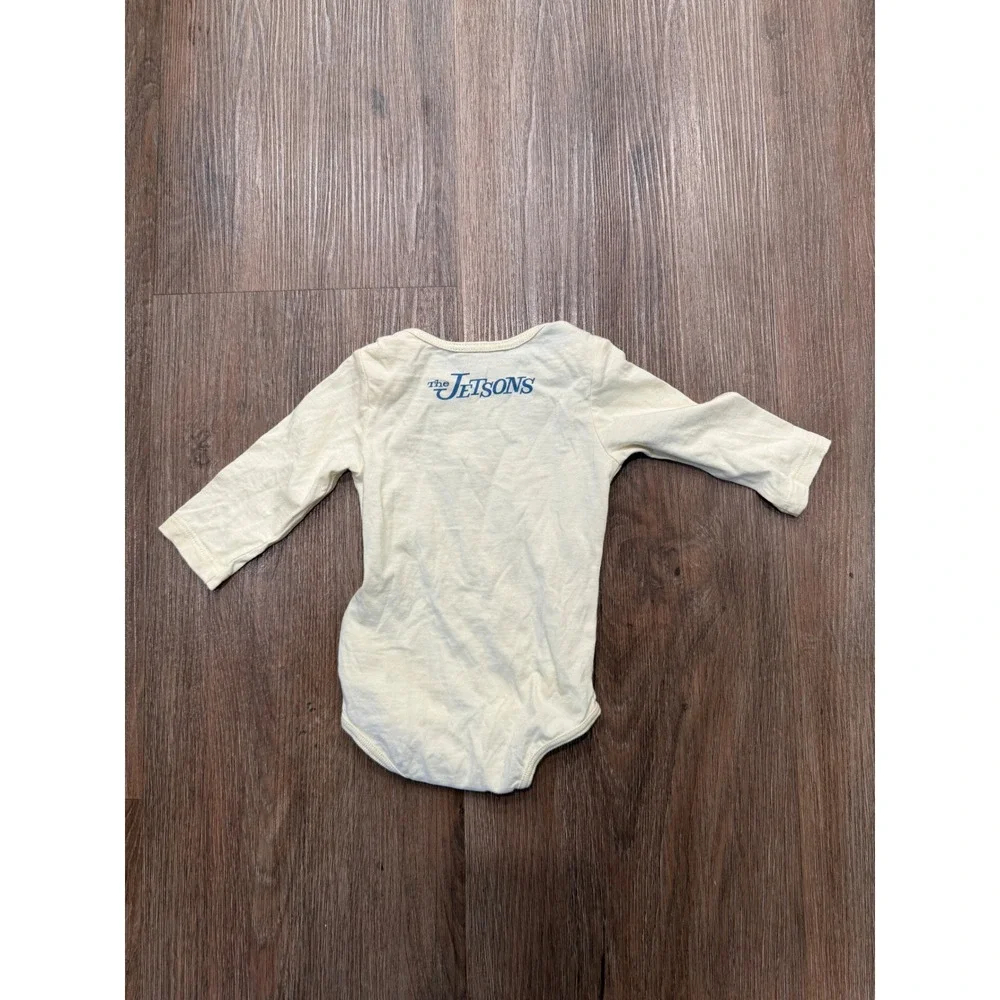Gucci Kids Baby Long Sleeve Bodysuit The Jetsons Cartoon‎ Print Cream